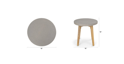 Atra Concrete Round Side Table
