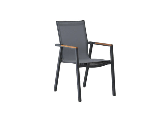 Cape Outdoor Dining Chair - Charcoal