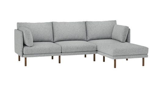 Field 4-Piece Sectional Lounger - Fog