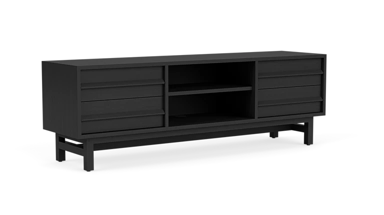 Marcel Media Unit 65" - Black Oak