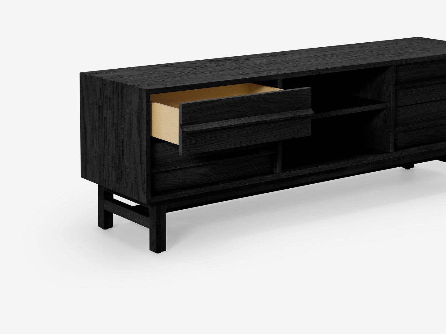 Marcel Media Unit 65" - Black Oak